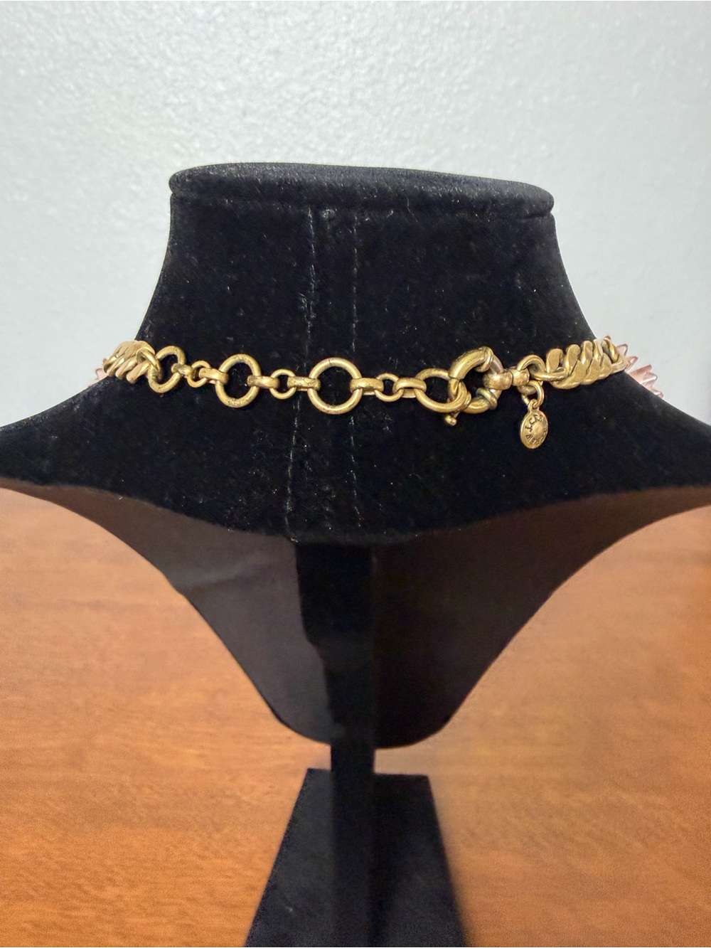J Crew Dahlia Pink Floral Statement Necklace Vintage - Picture 4 of 7